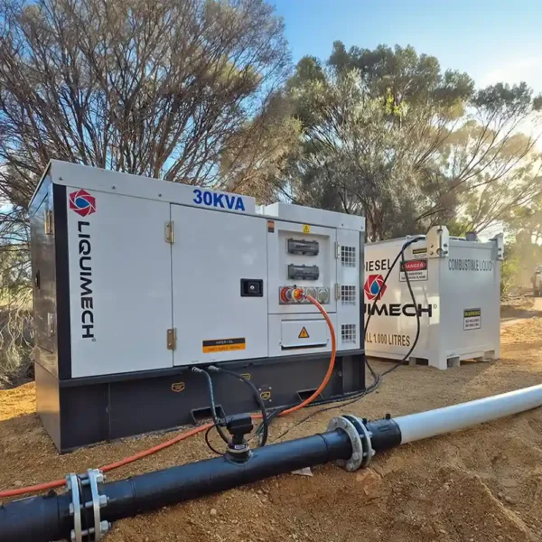 Liquimech portable and silent Diesel Gensets and Mine Spec Generators for sale